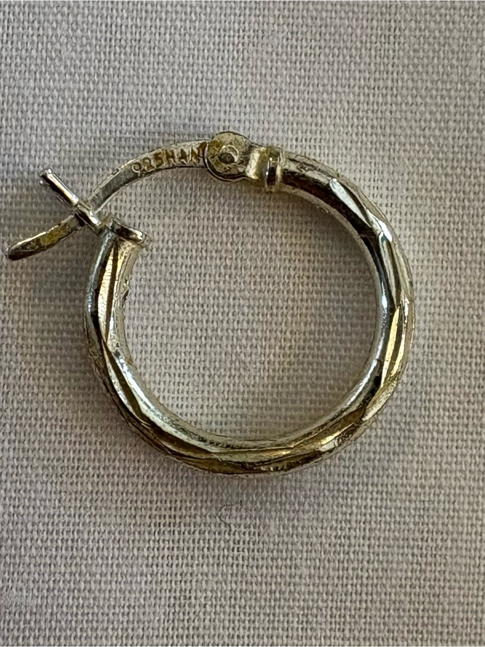 Source Unknown Twisted Hoop Earring in Gold